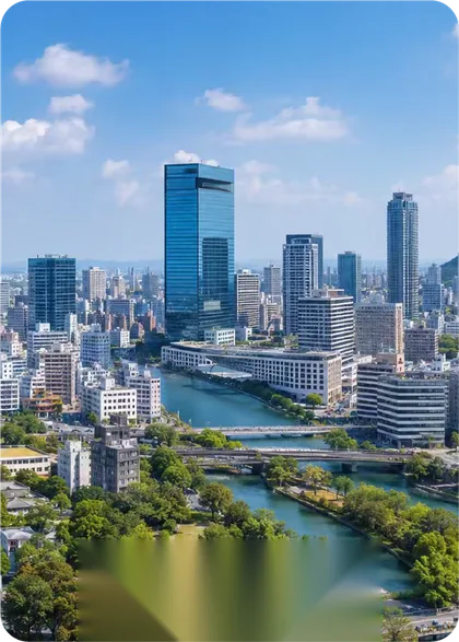 大阪の街並み